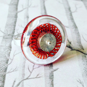 BAGUE TRICOT ROUGE