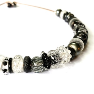 GRAPHIK NOIR XL COLLIER ARGENT 01